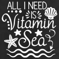 All I Need Is Vitamin Sea 7 Panel Mesh Trucker Snapback Hat