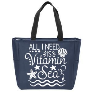 All I Need Is Vitamin Sea Zip Tote Bag