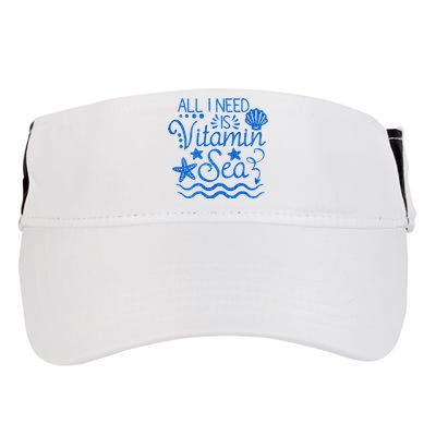 All I Need Is Vitamin Sea Adult Drive Performance Visor