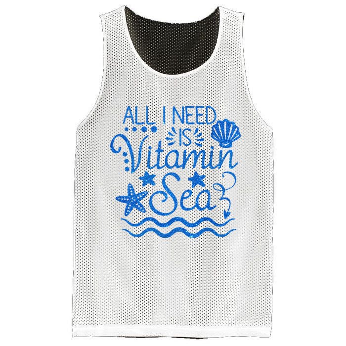 All I Need Is Vitamin Sea Mesh Reversible Basketball Jersey Tank