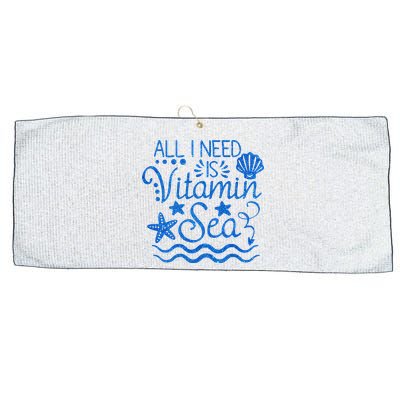 All I Need Is Vitamin Sea Large Microfiber Waffle Golf Towel