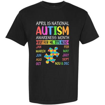 April is National Autism Awareness Month Garment-Dyed Heavyweight T-Shirt