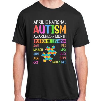 April is National Autism Awareness Month Adult ChromaSoft Performance T-Shirt