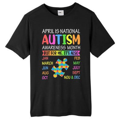 April is National Autism Awareness Month Tall Fusion ChromaSoft Performance T-Shirt