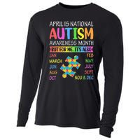 April is National Autism Awareness Month Cooling Performance Long Sleeve Crew