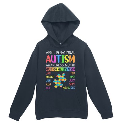 April is National Autism Awareness Month Urban Pullover Hoodie