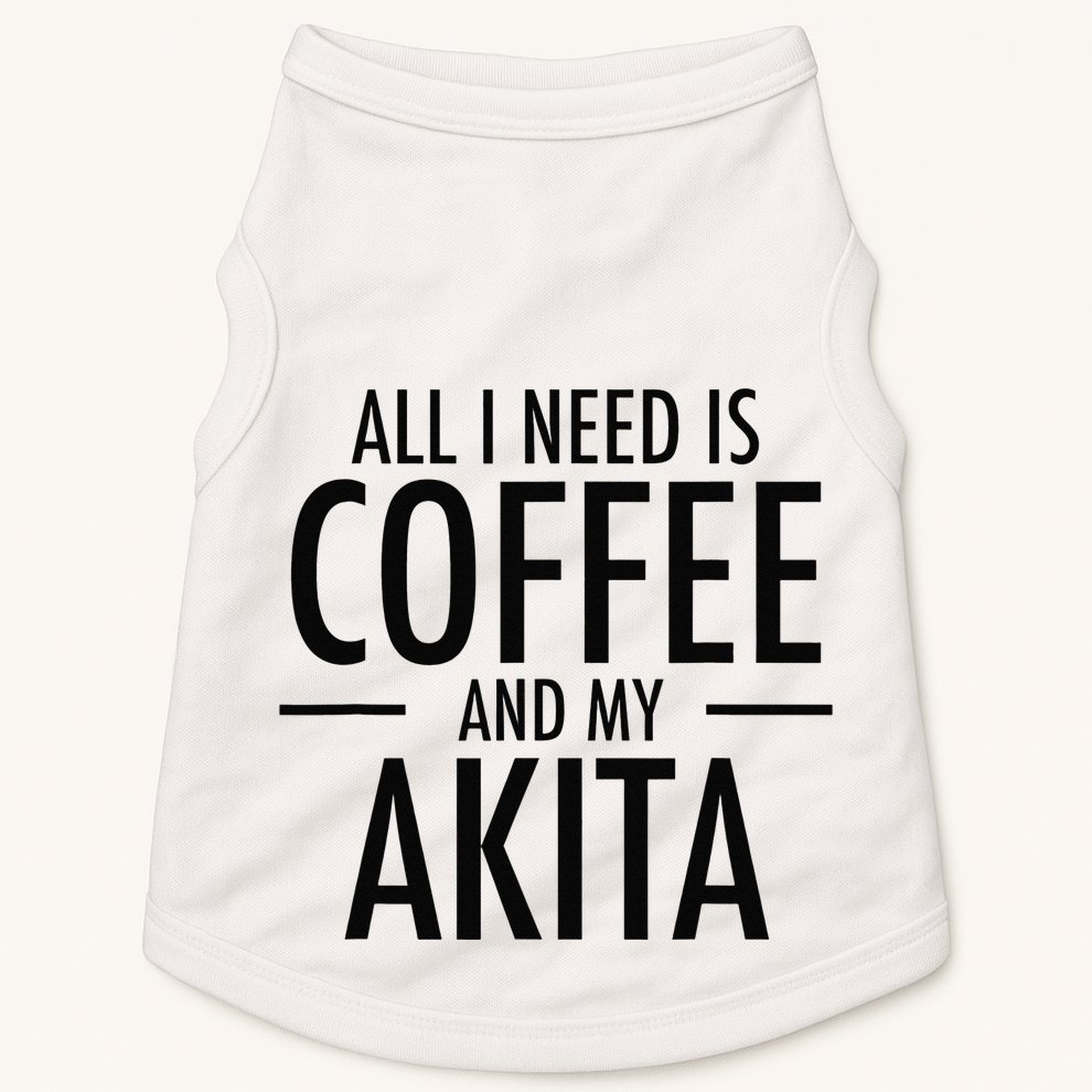 All I Need is Coffee Akitas Dog Cute Akita Mom Gift Doggie Tank