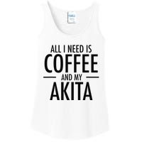 All I Need is Coffee Akitas Dog Cute Akita Mom Gift Ladies Essential Tank