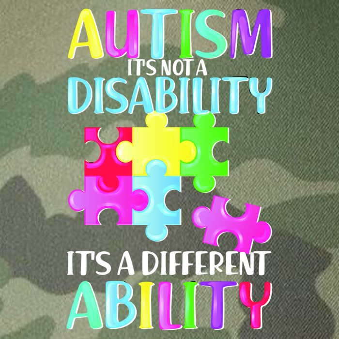 Autism It's Not A Disability It's An Ability Awareness Puzzle Legacy Tie Dye Trucker Hat