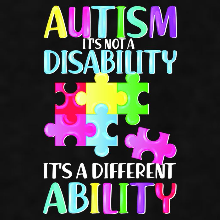 Autism It's Not A Disability It's An Ability Awareness Puzzle Ladies PosiCharge Tri-Blend Wicking Tank