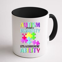 Autism It's Not A Disability It's An Ability Awareness Puzzle Mug