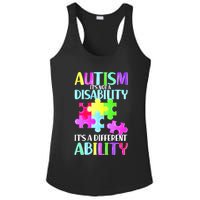 Autism It's Not A Disability It's An Ability Awareness Puzzle Ladies PosiCharge Competitor Racerback Tank