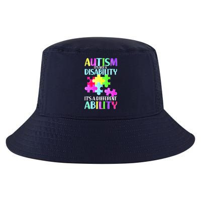 Autism It's Not A Disability It's An Ability Awareness Puzzle Cool Comfort Performance Bucket Hat