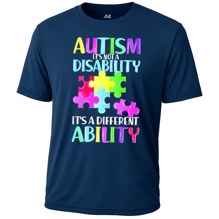 Autism It's Not A Disability It's An Ability Awareness Puzzle Performance Shirt