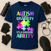 Autism It's Not A Disability It's An Ability Awareness Puzzle Performance Shirt
