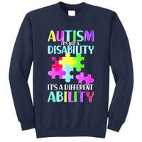 Autism It's Not A Disability It's An Ability Awareness Puzzle Sweatshirt