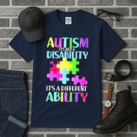 Autism It's Not A Disability It's An Ability Awareness Puzzle Tall T-Shirt