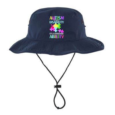 Autism It's Not A Disability It's An Ability Awareness Puzzle Legacy Cool Fit Booney Bucket Hat