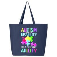 Autism It's Not A Disability It's An Ability Awareness Puzzle 25L Jumbo Tote