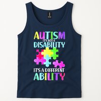 Autism It's Not A Disability It's An Ability Awareness Puzzle Tank Top