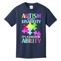 Autism It's Not A Disability It's An Ability Awareness Puzzle Kids T-Shirt
