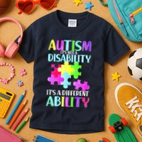 Autism It's Not A Disability It's An Ability Awareness Puzzle Kids T-Shirt