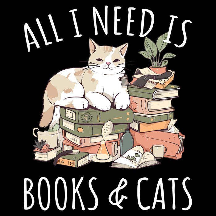 All I Need Is Books & Cats Women Reading Cat Lover Cooling Performance Crew T-Shirt