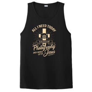 All I Need Is Photography Jesus Camera Photographer Gift PosiCharge Competitor Tank