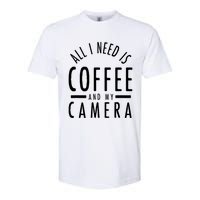 All I Need Is Coffee And My Camera Photography Gift Softstyle® CVC T-Shirt