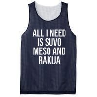 All I Need Is Suvo Meso And Rakija Mesh Reversible Basketball Jersey Tank