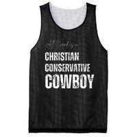 All I Need Is Christian Conservative Cowboy Mesh Reversible Basketball Jersey Tank