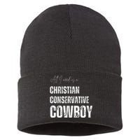 All I Need Is Christian Conservative Cowboy Sustainable Knit Beanie