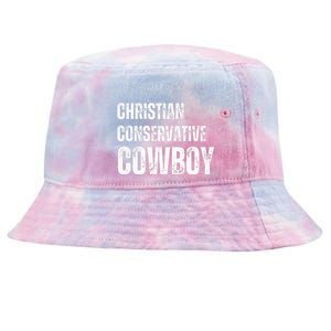 All I Need Is Christian Conservative Cowboy Tie-Dyed Bucket Hat