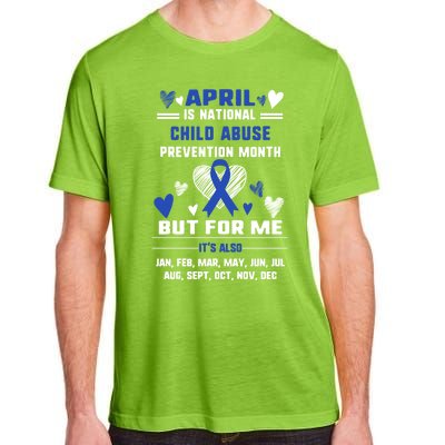 April Is National Abuse Prevention Month Awareness Blu Gift Adult ChromaSoft Performance T-Shirt