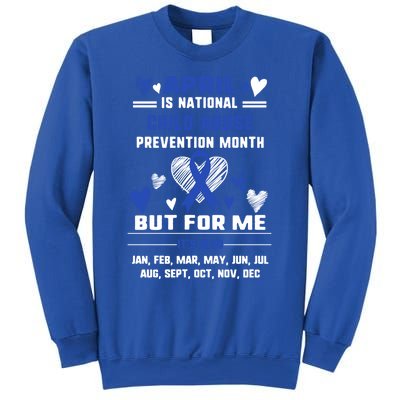 April Is National Abuse Prevention Month Awareness Blu Gift Sweatshirt