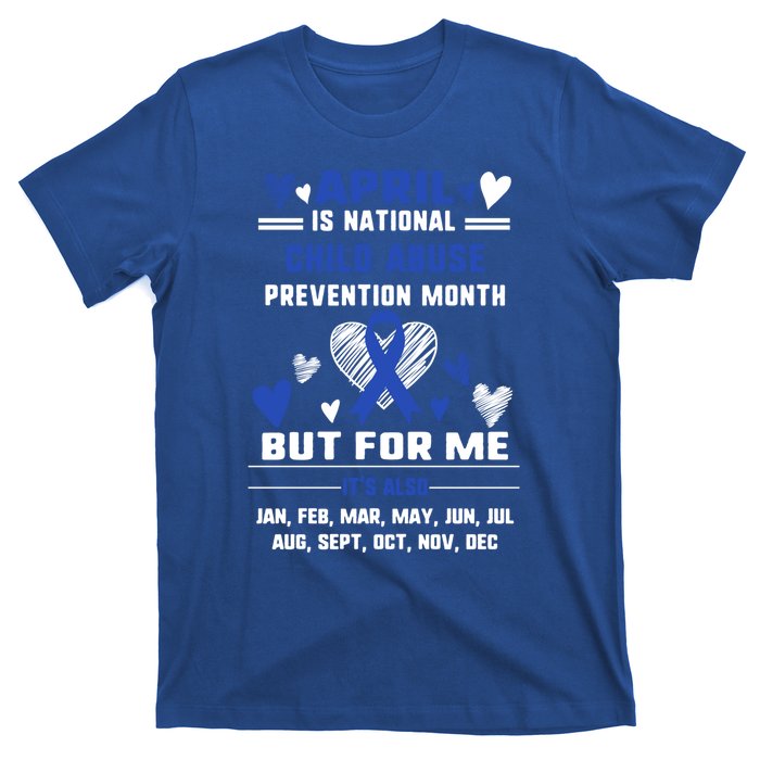 April Is National Abuse Prevention Month Awareness Blu Gift T-Shirt