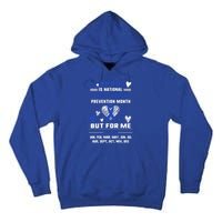 April Is National Abuse Prevention Month Awareness Blu Gift Tall Hoodie