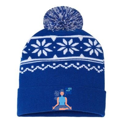 All I Need And You Need Is Love Yoga And A Dog Gift USA-Made Snowflake Beanie