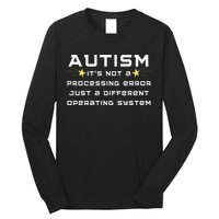 Autism It's not a processing error Long Sleeve Shirt