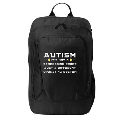 Autism It's not a processing error City Backpack