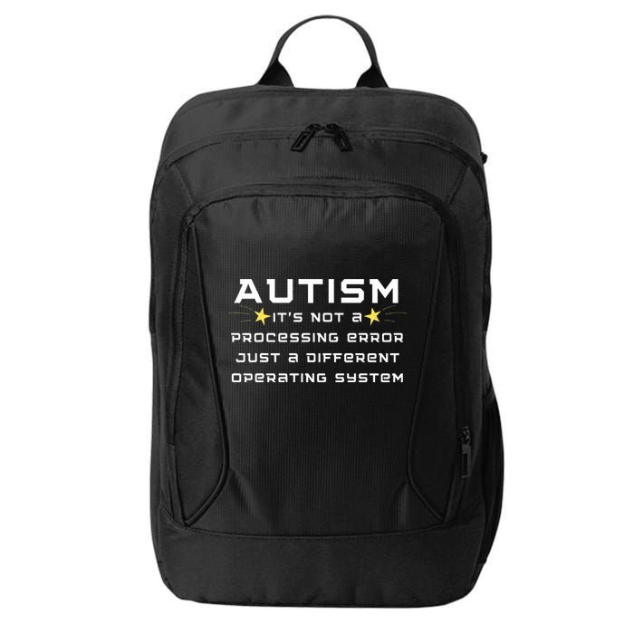 Autism It's not a processing error City Backpack