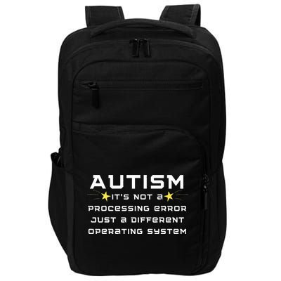 Autism It's not a processing error Impact Tech Backpack