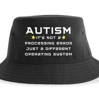 Autism It's not a processing error Sustainable Bucket Hat