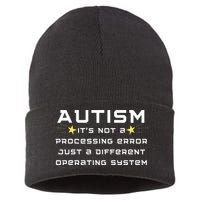Autism It's not a processing error Sustainable Knit Beanie