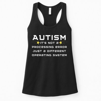 Autism It's not a processing error Womens Tank Top
