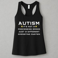 Autism It's not a processing error Womens Tank Top