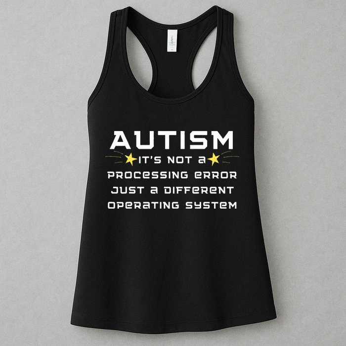 Autism It's not a processing error Womens Tank Top