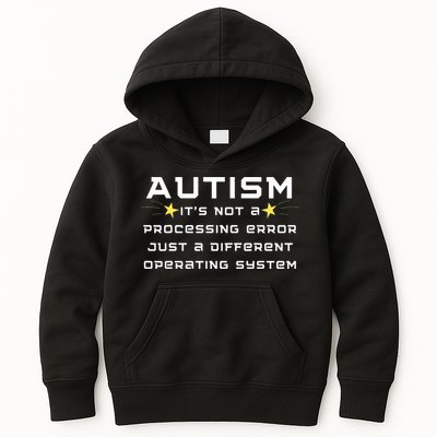 Autism It's not a processing error Kids Hoodie