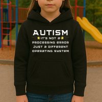 Autism It's not a processing error Kids Hoodie