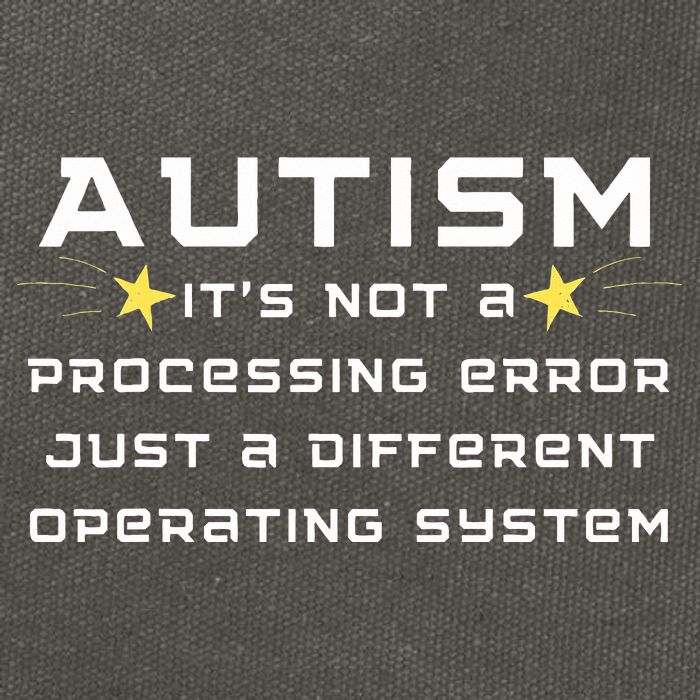 Autism It's not a processing error Cotton Canvas Backpack